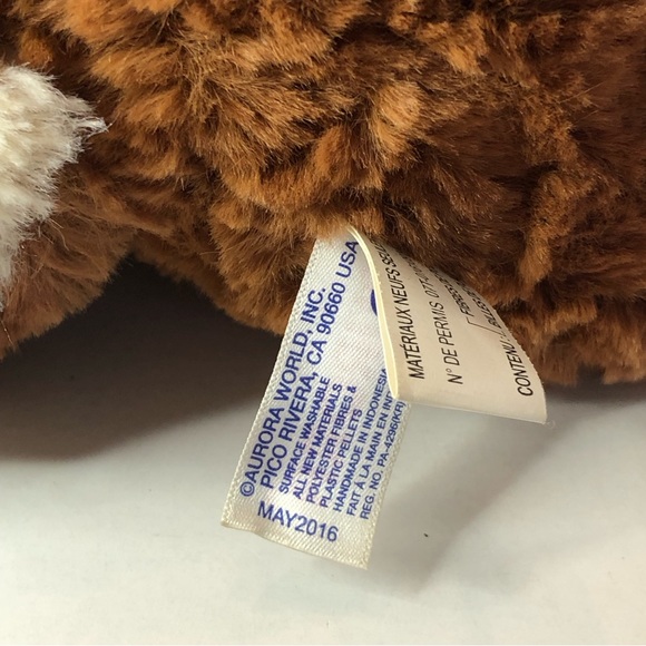 Aurora World Tushies Chipmunk Chubby Cheeks Plush Stuffed Animal 11 inches - Picture 5 of 5